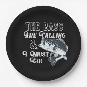 Prato De Papel Placas engraçadas da celebração da pesca da per