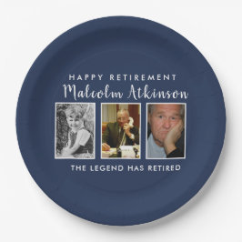 Prato De Papel Placas fotográficas do partido de aposentadoria