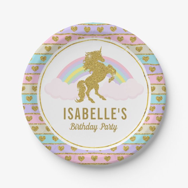 Prato De Papel Placas mágicas da festa de aniversário do (Frente)