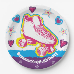 Prato De Papel Placas personalizadas da festa de aniversário da