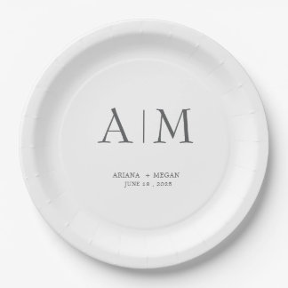Prato De Papel Placas Personalizadas Elegantes | Decoração Person