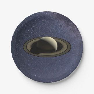 Prato De Papel Planeta Saturno