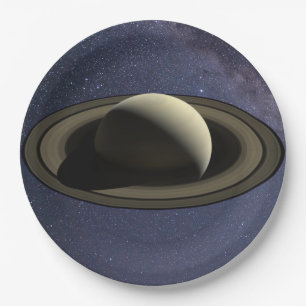 Prato De Papel Planeta Saturno
