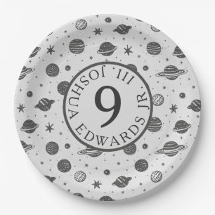 Prato De Papel Planetas