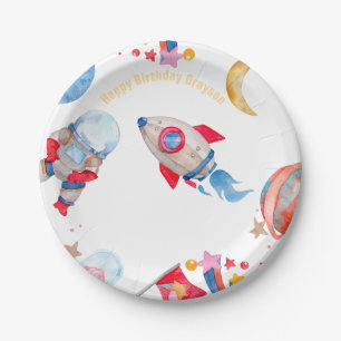 Prato De Papel Planetas Externos