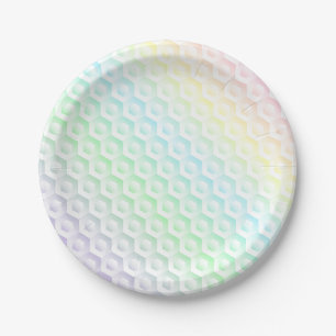 Prato De Papel Plano de fundo com gradação do arco-íris colori