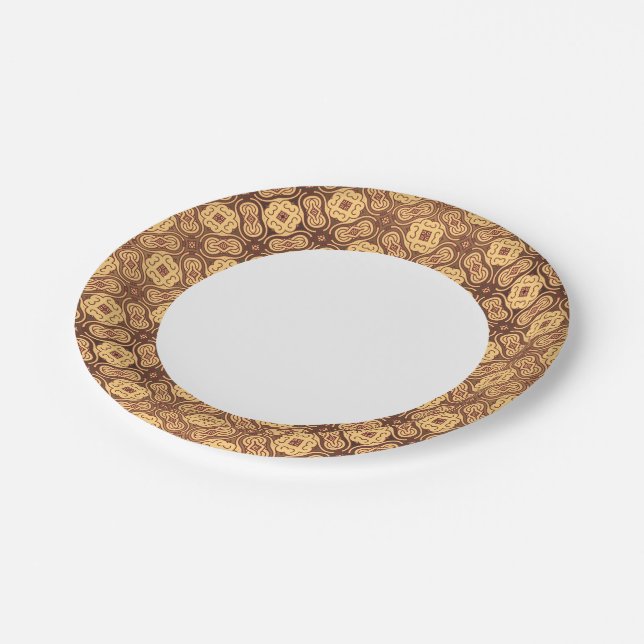 Prato De Papel Plano de fundo retrô colorido (Inclinado)