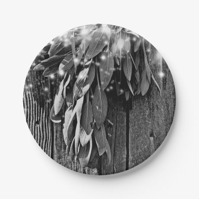 Prato De Papel Plantas aromáticas botânicas (Frente)