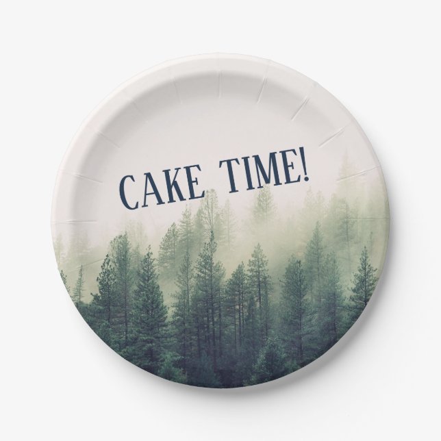 Prato De Papel Plata de Montanha Foggy (Frente)