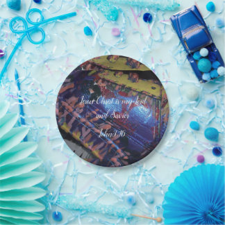 Prato De Papel Plates follower of Christ ministry plate