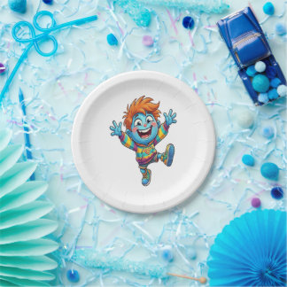 Prato De Papel Plato de Cumpleaños Fiesta Infantil Niño Feliz