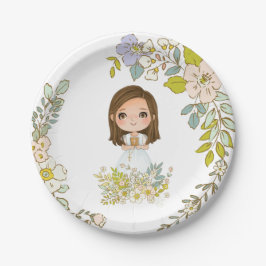 Prato De Papel Plato de papel Primera Comunión GEORGIA