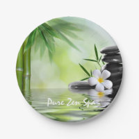Plumeria de água personalizada de pedras de bambu