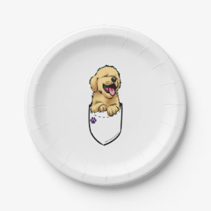 Prato De Papel Pocket Puppiez - Retriever Ouro
