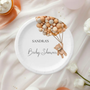 Prato De Papel Podemos Esperar O Balão Do Urso De Teddy