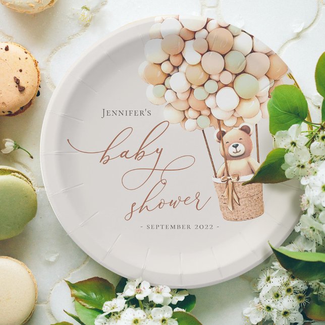 Prato De Papel Podemos Esperar! Placa de papel do chá de fraldas (Criador carregado)