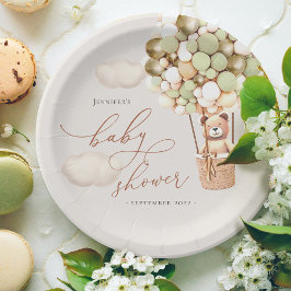 Prato De Papel Podemos Esperar! Placas de papel do chá de fraldas