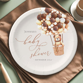 Prato De Papel Podemos Esperar! Placas de papel do chá de fraldas