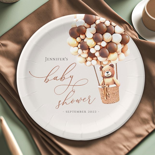 Prato De Papel Podemos Esperar! Placas de papel do chá de fraldas (Criador carregado)