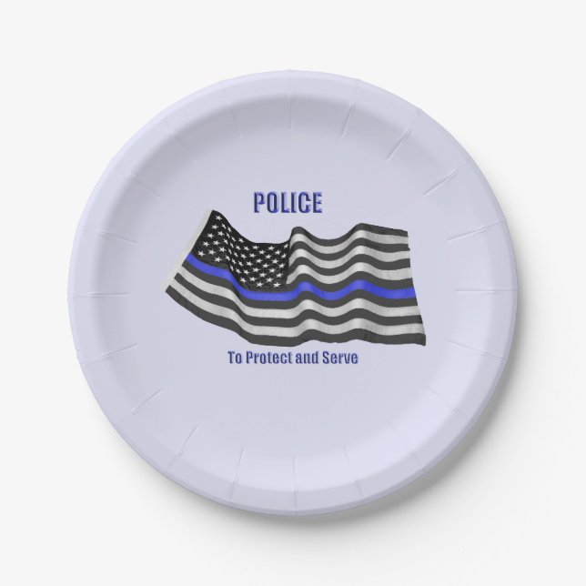 Prato De Papel Polícia (Frente)