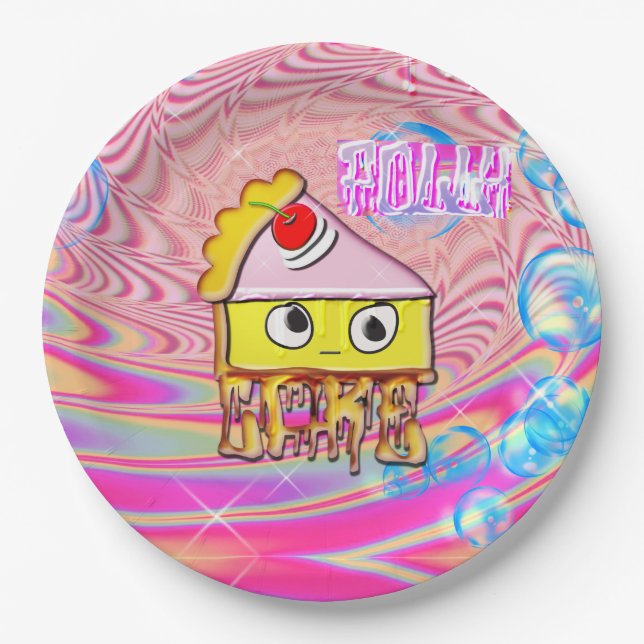 Prato De Papel Polly Cake - Tortina - (Frente)