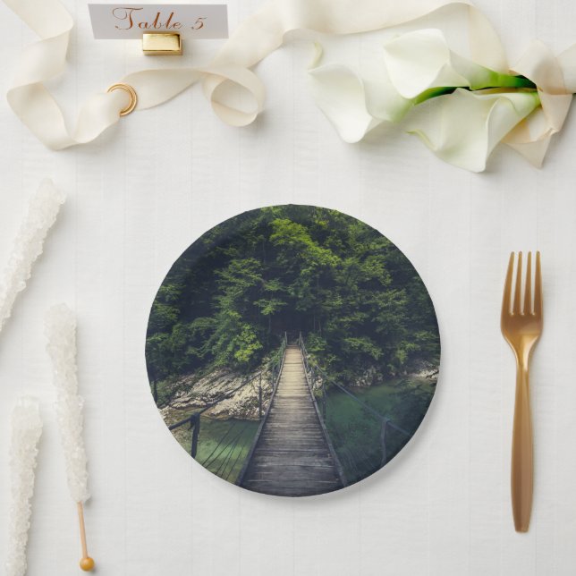Prato De Papel Ponte de suspensão simples rio Idrijca, Eslovênia (Casamento)