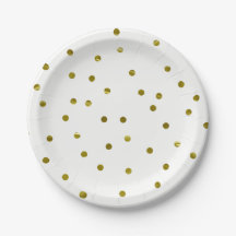 Pontos de Confete Dourado Falso Folheado Moderno C