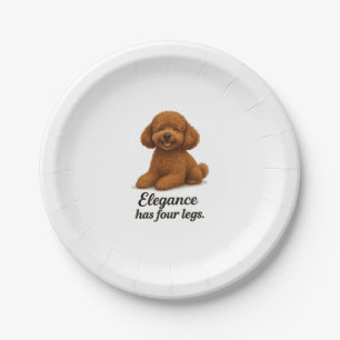 Prato De Papel Poodle Toy � A Elegância Tem Quatro Pernas