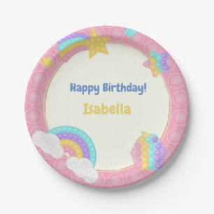 Prato De Papel Pop de Garota, Fidget Birthday