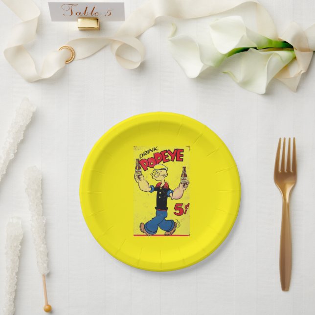 Prato de Papel Popeye (Casamento)