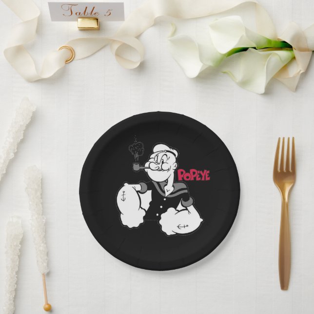 Prato de papel Popeye (Casamento)