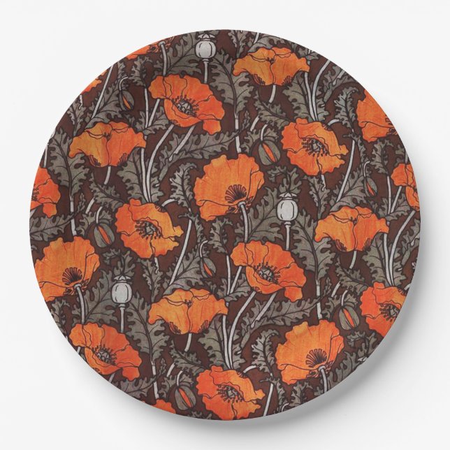 Prato De Papel POPULAÇÕES VERMELHAS NO PLANO DE Campo BRANCO PRET (Frente)