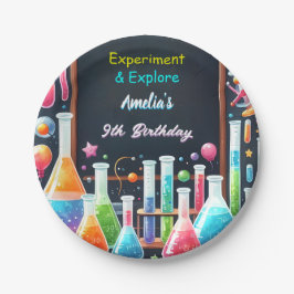 Prato De Papel Por crianças de laboratório divertidas Nerd de Gee