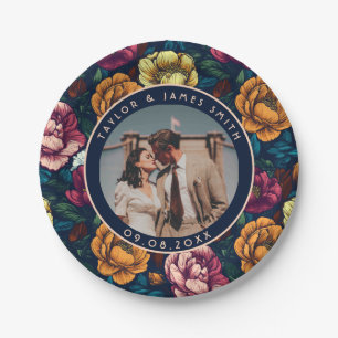 Prato De Papel Porcas Clássicas Para Noiva E Bolo De Almoço