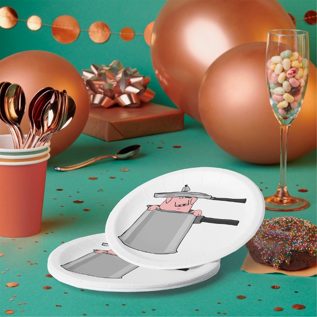 Prato De Papel Porco Num Pote (Criador carregado)