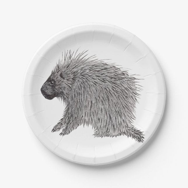 Prato De Papel Porcupine (Frente)