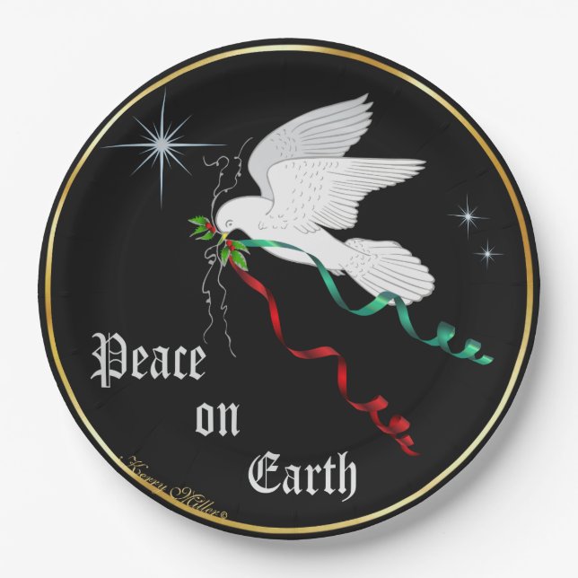 Prato De Papel Porta branca (Frente)