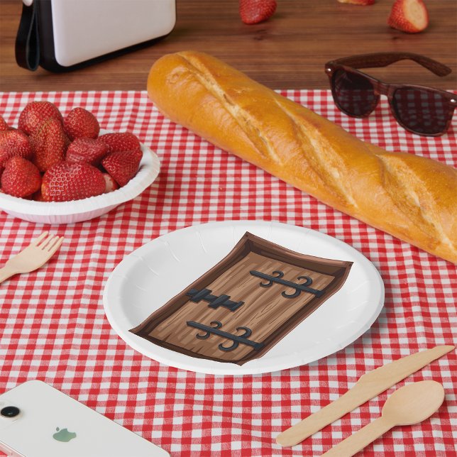 Prato De Papel Porta de madeira medieval (Criador carregado)