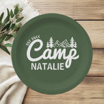 Prato De Papel Porta-Festas de solteira Personalizadas do Campo<br><div class="desc">Entra num mundo de charme rústico e talento personalizado com nossas Placas de Papel Personalizadas para Festa de solteira de Campo. Projetados especificamente para a noiva-a-ser aventureira e sua tripulação, essas placas combinam funcionalidade prática com estética única e inspirada no acampamento que define o tom perfeito para uma celebração ao...</div>
