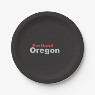 Prato De Papel Portland, Oregon Paper Plates