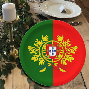 Prato De Papel Portugal, Bandeira Portuguesa, Aniversário/Esporte