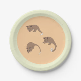 Prato De Papel Possums de Cauda Anelada