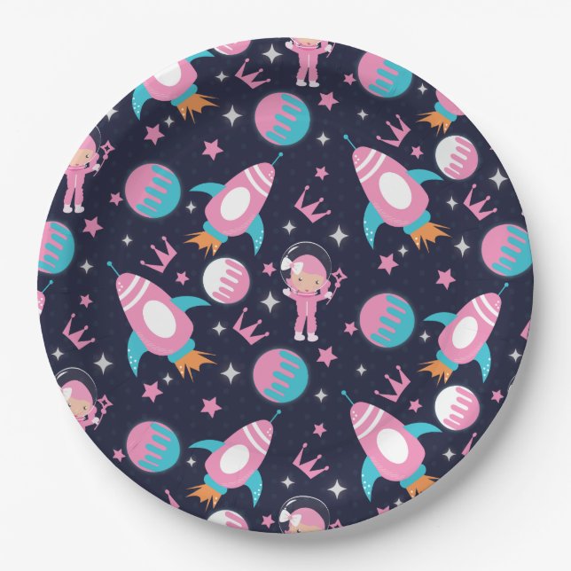 Prato De Papel Pouso da Princesa na Lua (Frente)