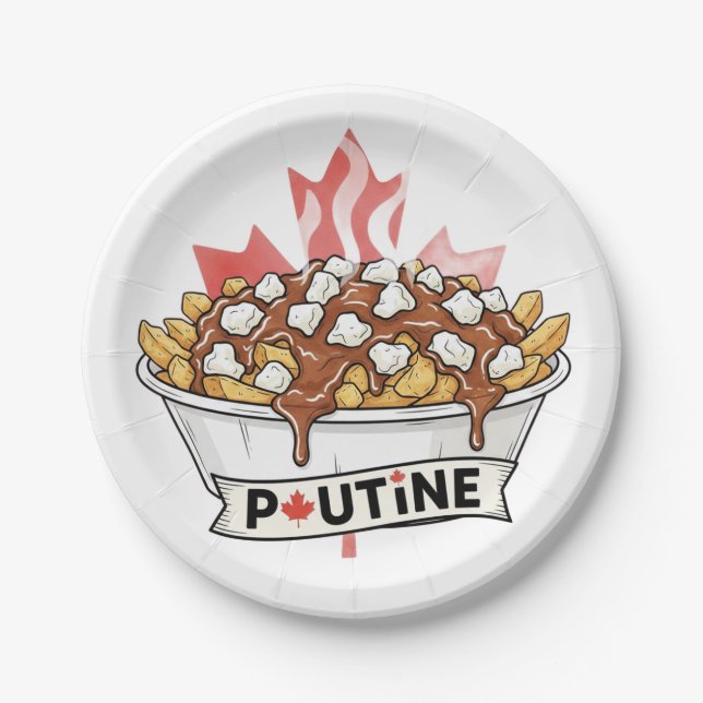 Prato De Papel Poutine (Frente)
