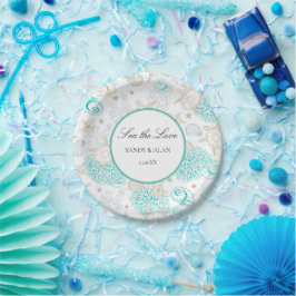 Prato De Papel Praia de Amor Marítimo Casamento