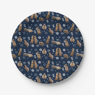 Prato De Papel Prairie Dog Party Paper Plate