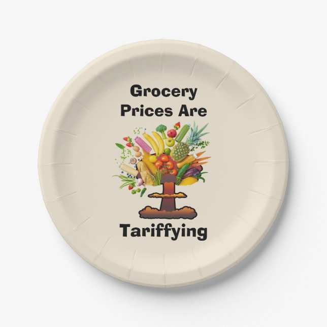 Prato De Papel Preços de compras são tarifas (Frente)