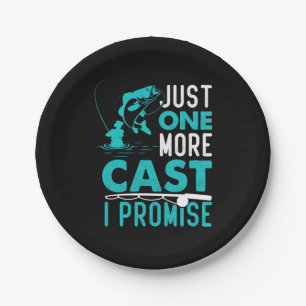 Prato De Papel Presente de Fisher Só Mais Um Peixe Que Prometo