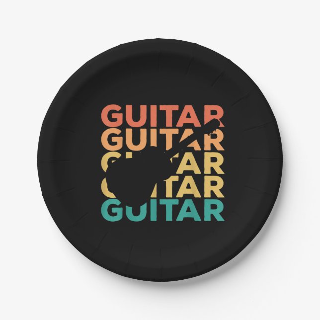 Prato De Papel Presente de Violão | Guitaristas acústicos (Frente)