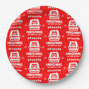 Prato De Papel Presentes de Natal do Canal Narrowboat